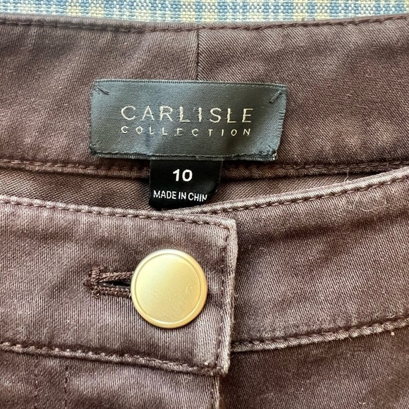 Carlisle Collection Size 10 Brown Stretch Jeans - Picture 6 of 9